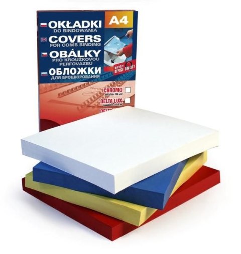Karton do bindowania A4 delta czerwony 250g Argo (407041)