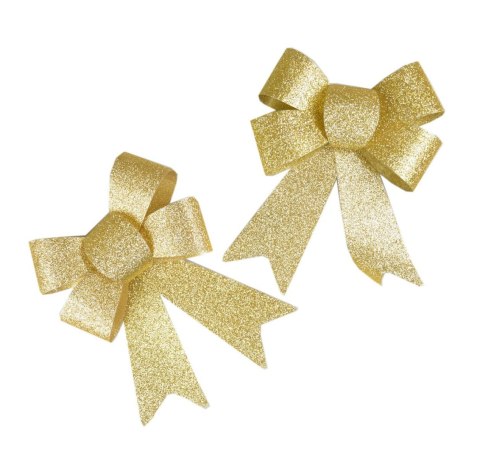 Kokarda 2 szt., złote brokatowe Arpex (BN5397ZLO-0608)