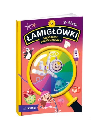 Książeczka edukacyjna Łamigłówki młodszego przedszkolaka. Wiek 3-4 lata Demart
