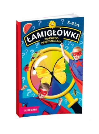 Książeczka edukacyjna Łamigłówki starszego przedszkolaka. Wiek 5-6 lat dzień w roku dla dzieci 2-6 lat Demart