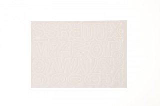 Litery samoprzylepne biały Farro