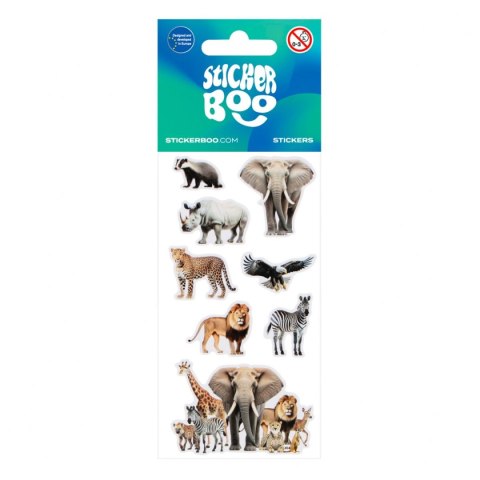 Naklejka (nalepka) dzikie zwierzęta Stickerboo (550332)