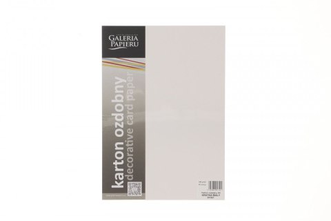 Papier ozdobny A4 Krata biały [mm:] 210x297 Argo (201621)