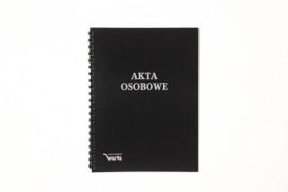 Teczka do akt osobowych A4 zadrukowana ABCDE czarny Warta (339-099)