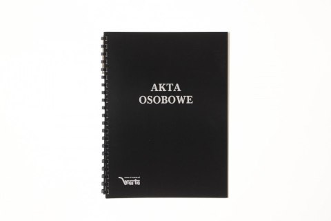 Teczka do akt osobowych A4 zadrukowana ABCDE czarny Warta (339-099)