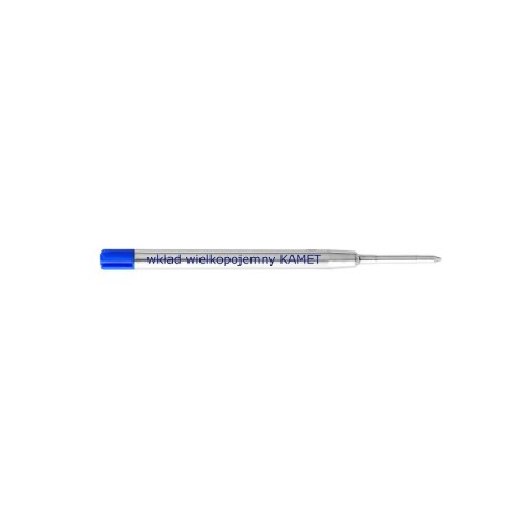 Wkład do długopisu wielkopojemny wielkopojemny METAL wkład niebieski 0,6-1,0mm Kamet (K-1021)