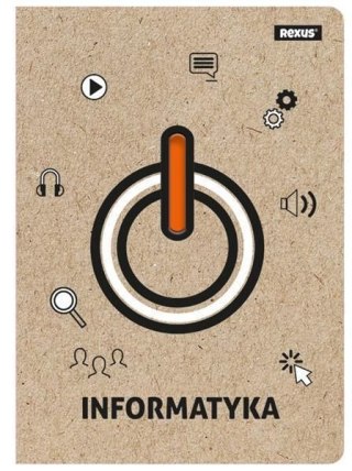 Zeszyt A5 informatyka 58k. krata Rexus (5160)