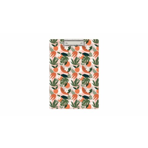 Deska z klipem (podkład do pisania) A4 TROPICAL mix Biurfol (KHN-01-43)