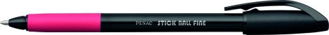 Długopis stick ball fine wkład czerwony Penac (jba340102f-04)