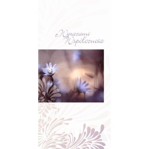 Kartka składana DL Art Nuvo (kondolencyjny)