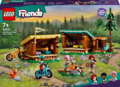 Klocki konstrukcyjne Friends Przytulne domki na letnim obozie Lego (42624)