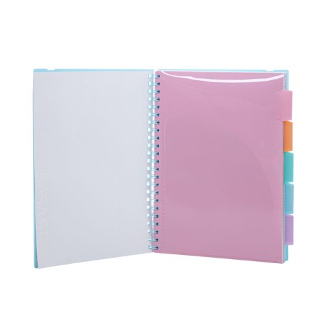 Kołozeszyt (kołonotatnik) B5 pastel 200k. 80g krata Astrapap (107023002)