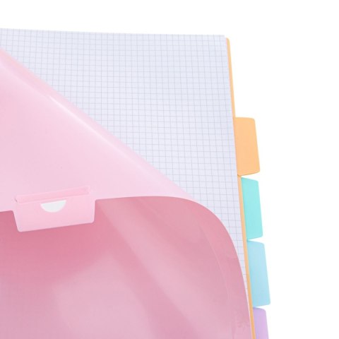 Kołozeszyt (kołonotatnik) B5 pastel 200k. 80g krata Astrapap (107023002)