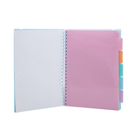 Kołozeszyt (kołonotatnik) B5 pastel 200k. 80g krata Astrapap (107023002)