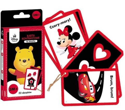 Książeczka edukacyjna Disney Maluch. Karty kontrastowe Ameet (KONX 9202)