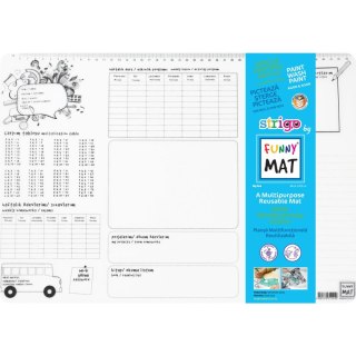 Podkład na biurko FUNNY MAT TRANSPARENT PLANER sfu1141 polipropylen PP [mm:] 335x480 Strigo (8681379311410)