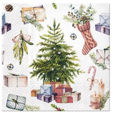 Serwetki Lunch BN Christmas at Home mix bibuła [mm:] 330x330 Paw (SDL230300)