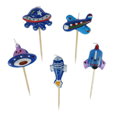 Świeczka urodzinowa galaxy 5szt. Arpex (DS7667)