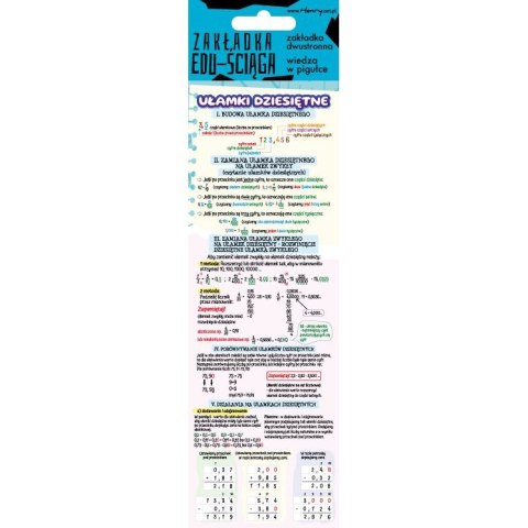 Zakładka do książki Ściąga ułamki dziesiętne Henry (5905701482726)