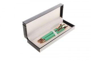 Zestaw piśmienniczy MASTER zielony pióro+ długopis et.38 Cresco (M-04)