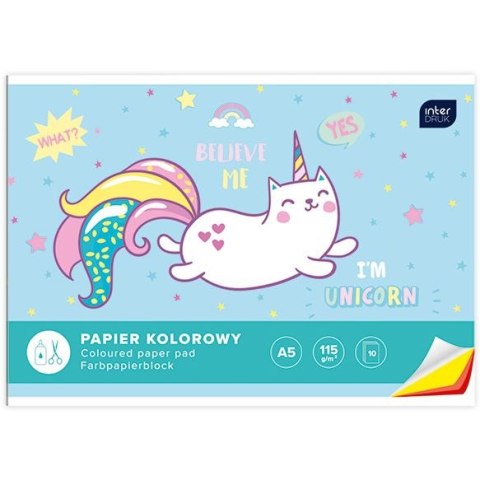 Zeszyt papierów kolorowych A4 10k Interdruk (ZEPKA4)