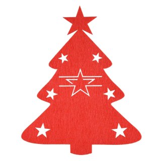 Dekoracja etiu na sztućce choinki 4szt. Arpex (BN1543)