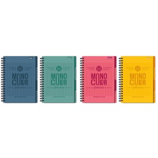 Kołozeszyt (kołonotatnik) B5 monokolor 96k. krata Beniamin (5337)