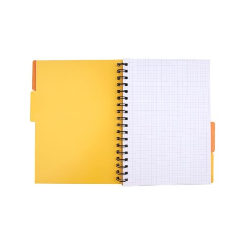 Kołozeszyt (kołonotatnik) B5 monokolor 96k. krata Beniamin (5337)