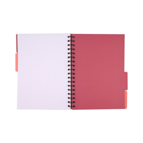 Kołozeszyt (kołonotatnik) B5 monokolor 96k. krata Beniamin (5337)