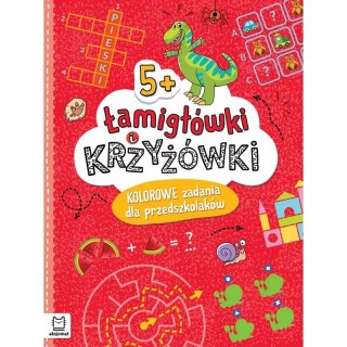 Książka dla dzieci Łamigłówki i krzyżówki. Kolorowe zadania dla przedszkolaków 5+
