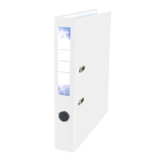 Segregator dźwigniowy A4/50 Biały 5905658801557 PETITTE OFFICE A4 50mm biały Strigo (PO1601)