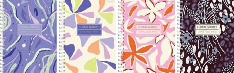 Kołozeszyt (kołonotatnik) A4 FLORADELIC 80k. 70g krata TOP-2000 (400181929)