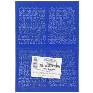 Litery samoprzylepne niebieski Farro