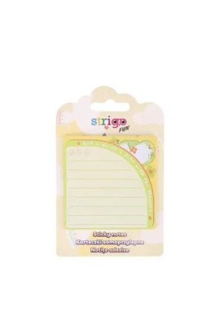Notes samoprzylepny (karteczki) sampoprzylepne zielone żółty 20k [mm:] 73x73 Strigo (SSN054)