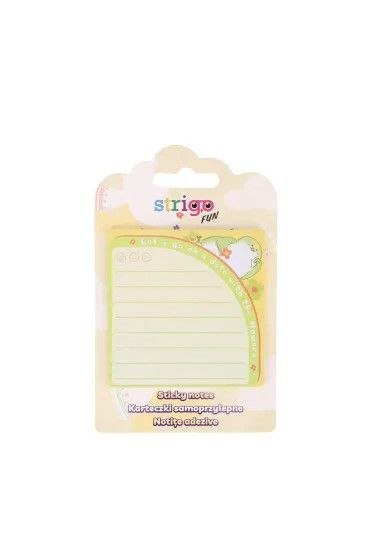 Notes samoprzylepny (karteczki) sampoprzylepne zielone żółty 20k [mm:] 73x73 Strigo (SSN054)