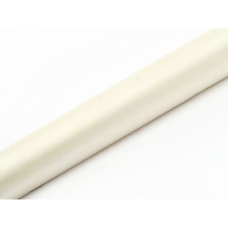 Organza organza Gładka 0,36x9 [mm x m] KREMOWY JASNY Partydeco (ORPO -079J)