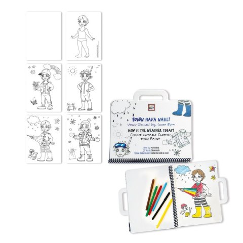 Podkład na biurko FUNNY MAT white KSIENICZKA do kol.POGODA sfu1164 biały polipropylen PP [mm:] 160x210 Strigo (8681379311649)