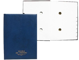 Teczka do podpisu A4 10 granatowy 10k. karton pokryty folią Warta (1824-920-022)