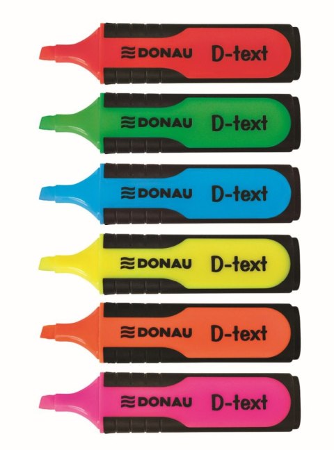 Zakreślacz D-Text 6 kol. wkład mix 1,0-5,0mm Donau (7358906PL-99)
