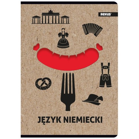 Zeszyt A5 Kraft Liner j.niemiecki 70g krata [mm:] 147x209 Beniamin (6102083)