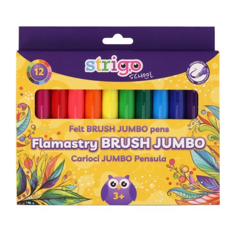 Flamaster Brush Jumbo 590565881090 12 kol. Strigo (SSC348)