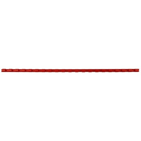 Grzbiety do bindowania A4 czerwony plastik śr. 6mm Titanum