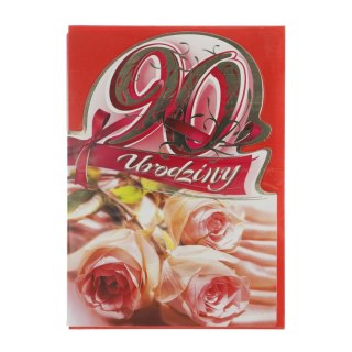 Kartka składana B6 Cyfry 30-80 Art Nuvo