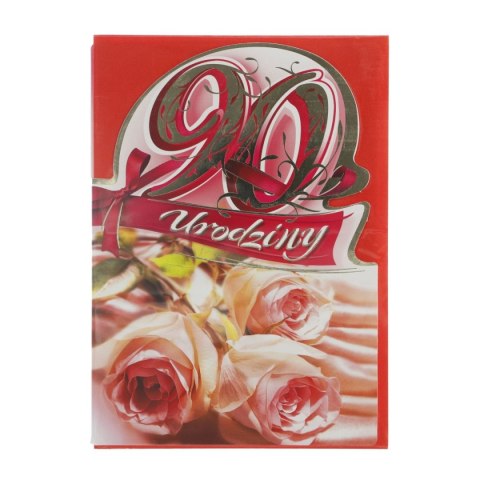 Kartka składana B6 Cyfry 30-80 Art Nuvo