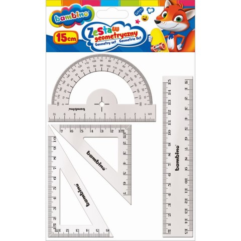 Komplet geometryczny 4 elemety, 15cm 4 el. Bambino