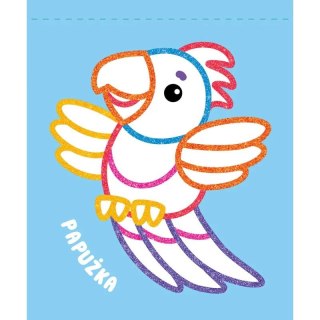 Książka dla dzieci Brokatowy obrys. Z kotkiem Aksjomat