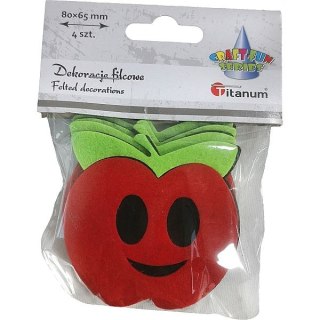 Ozdoba filcowa Craft-Fun Series Jabłka Titanum (3636)