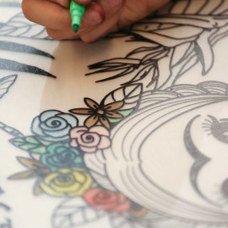 Podkład na biurko FUNNY MAT TRANSPARENT FRIDA sfu1251 polipropylen PP [mm:] 300x400 Strigo (8681379312509)