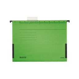 Teczka zawieszkowa A4 ALPHA Z BOCZKAMI zielony karton 230g Leitz (19860055)