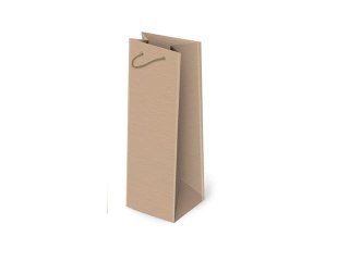 Torba prezentowa na butelkę szara [mm:] 120x370x 110 Paw (P-W1)